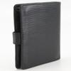 LOUIS VUITTON Porto Vie Compact Bi-Fold Wallet M63552 Noir black Epi Leather unisex Used