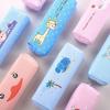 Creative Animal Canvas Pencil Case for Primary School Students - Unisex Stationery Bag
