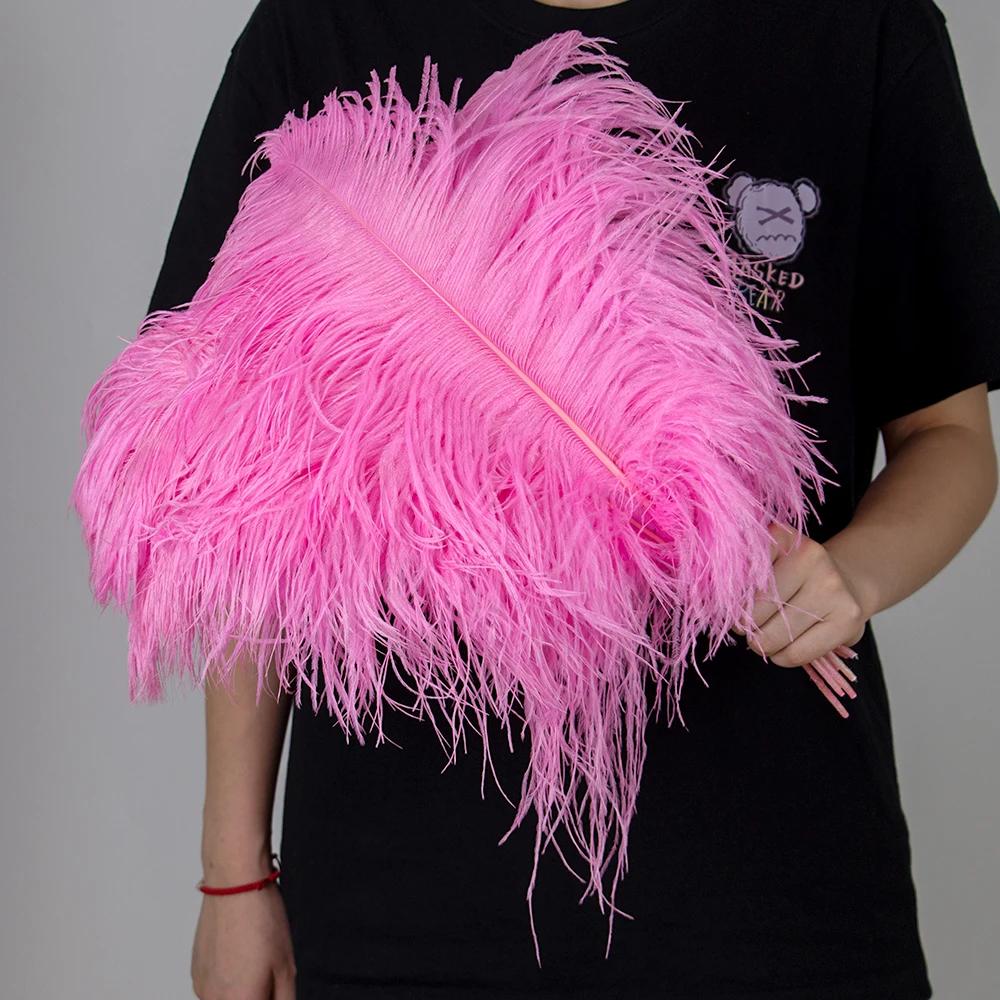 10Pcslot Natural Long Ostrich Feather Bulk 40-65CM16-26inch for Wedding Party Dining Table Center Vase Decor Home Lamp Feather