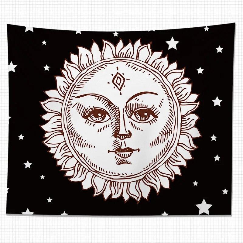 Tapiserie Zeul Soarelui Artă Totem de perete Decorare Acasă Sufragerie Agățat Pânză de fundal