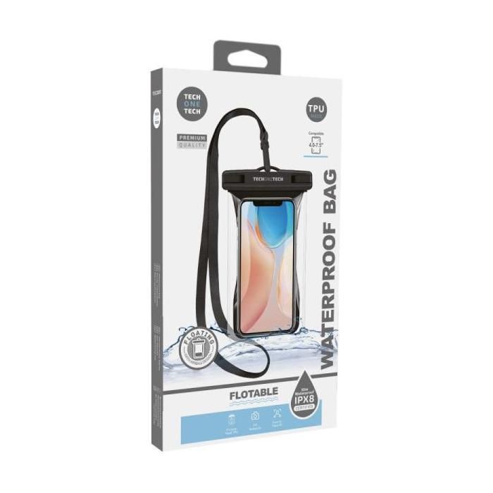 Funda Universal Impermeable Para Smartphone Tech One Tech TEC2855- Hasta 7.5'