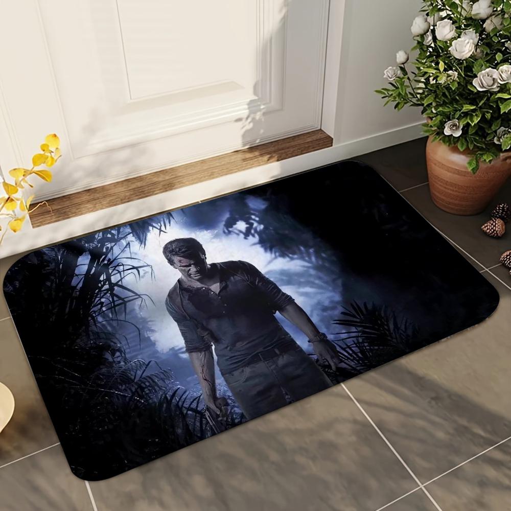 1pc Uncharted Bathroom Absorbent Mats Anti-Slip Mats Home Decor Supplies Carpets Home Kitchen Floor Mats