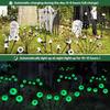 Halloween Solar Scary Eyeball Lights 8LED Eyeball Swaying Firefly Lights Waterproof Decorative Stake Lights for Yard Garden