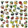 50Pcs/Set 3D Fruits PET Clear Stickers Waterproof DIY Fashion Doodle Decals Stickers (4 Styles)