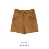 Kaslead New Arrival Women's Clothing Fashion Style Fashion Casual Minimalist Versatile Pocket Decoration Half-Length Shorts