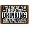 Retro Metal Sign Wall Art Mural Aesthetic Room Home Decor Items Poster Vintage Metal Plate Garage Decoration Tin Sign Plates Bar