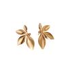 High-End Retro Leaf Stud Earrings: Exquisite, Versatile Metal Ear Ornaments for Women