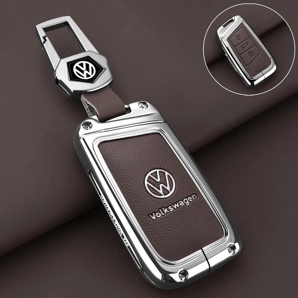 New 2026 Emblems 2026 Hot Styling Mouldings For VW Volkswagen Jetta MK5 Golf Alloy Leather Car Smart Remote Key Case Fob Cover Protector EK1