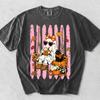 Cozy Spooky Season Shirt, Comfort Colors Tee, Cute Ghost Black Cat Graphic Top, Vintage Autumn Pumpkin Tshirt, Retro Fall Aesthetic Wear