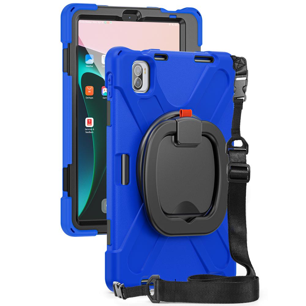 Portable Tablet Cases for 11.0'' Xiaomi Pad 5/Pad 5 Pro 5G Case Mi Pad5 Cover Shockproof Fundas Silicone+PC Rotate Stand Shell