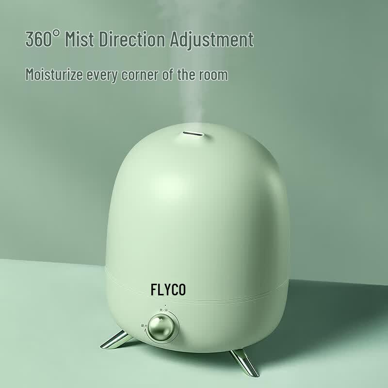 FLYCO 4L Quiet Mist Humidifier with Sterilization CN plug (adapter included)