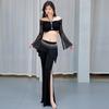 Professional Belly Dance Costume Set With Crop Tops Pants And And Hip Scarf For Stage Performances And Practice