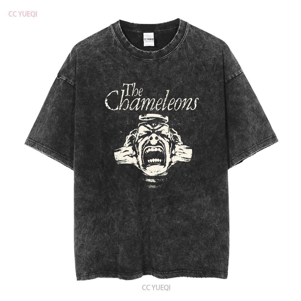 Vtg The Chameleons Band In Concert Tour Cotton Black All Size T Shirt KK577 long or short sleeves vintage Washed streetwear