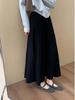 Autumn 2025 Korean-Style High-Waisted Slimming Pleated A-Line Skirt