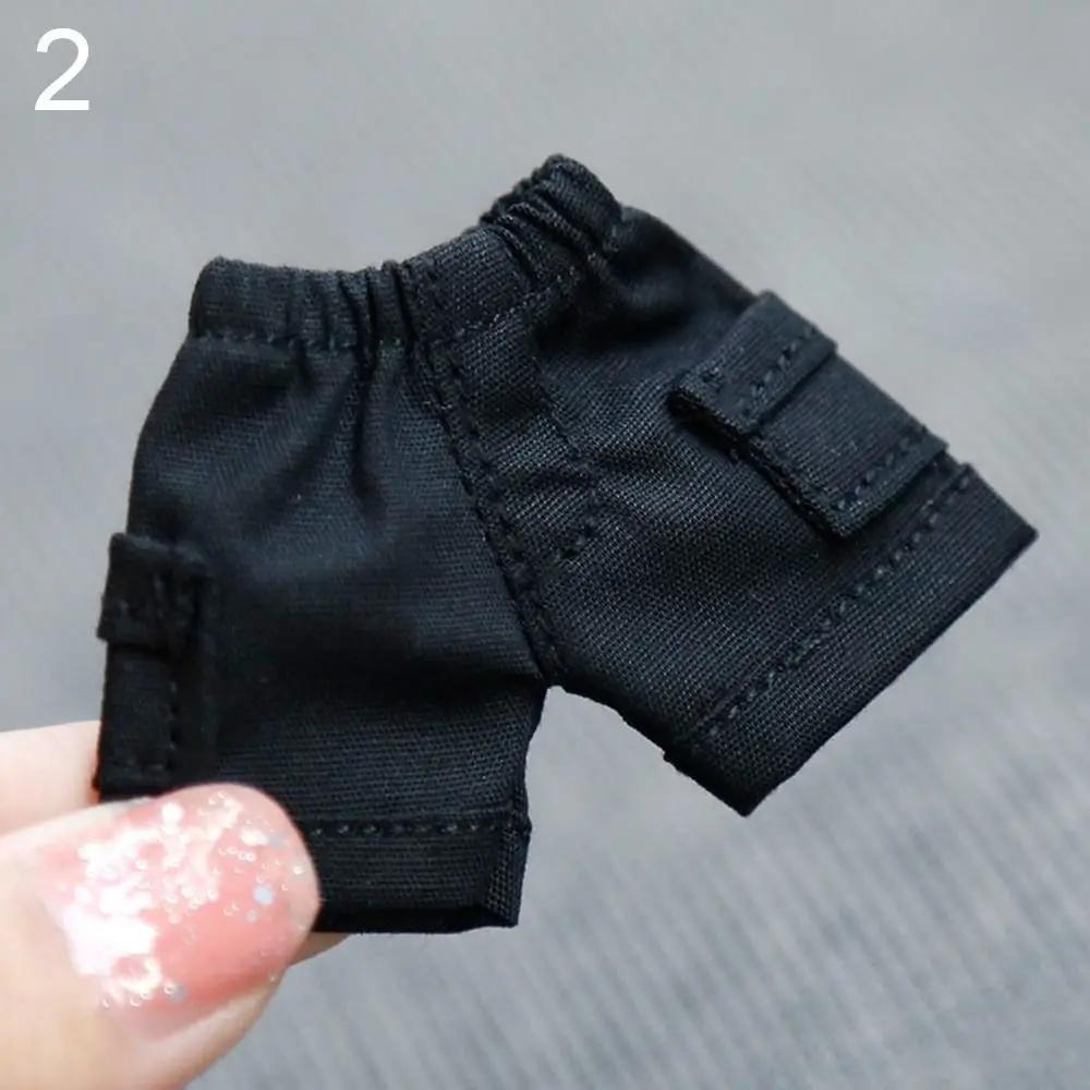 Handmade Doll Pocket Shorts For 1/11 OB11 Doll Jeans Outfits Doll Clothes For 1/12 BJD Dolls Casual Wear Doll Accessories