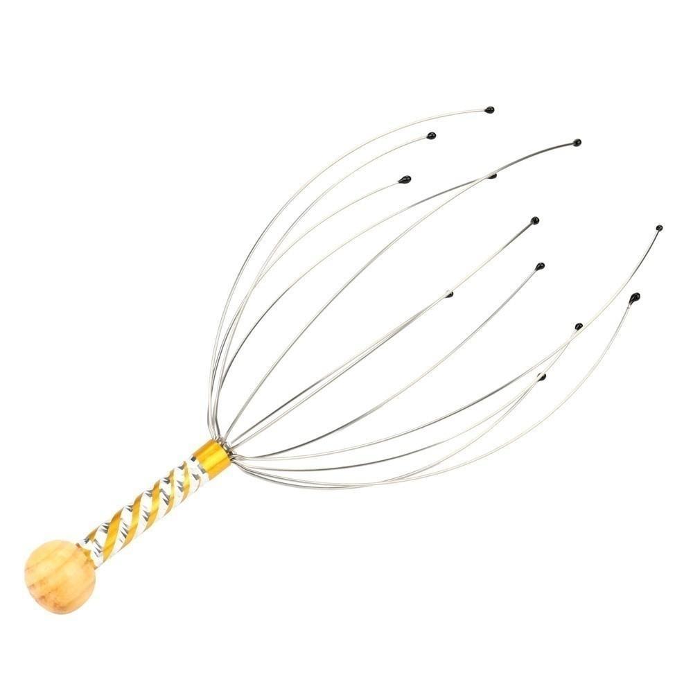 2 Stück Kopf Nacken Kopfhaut Massagegerät Massage Oktopus Ausrüstung Stressabbau Entspannungswerkzeug