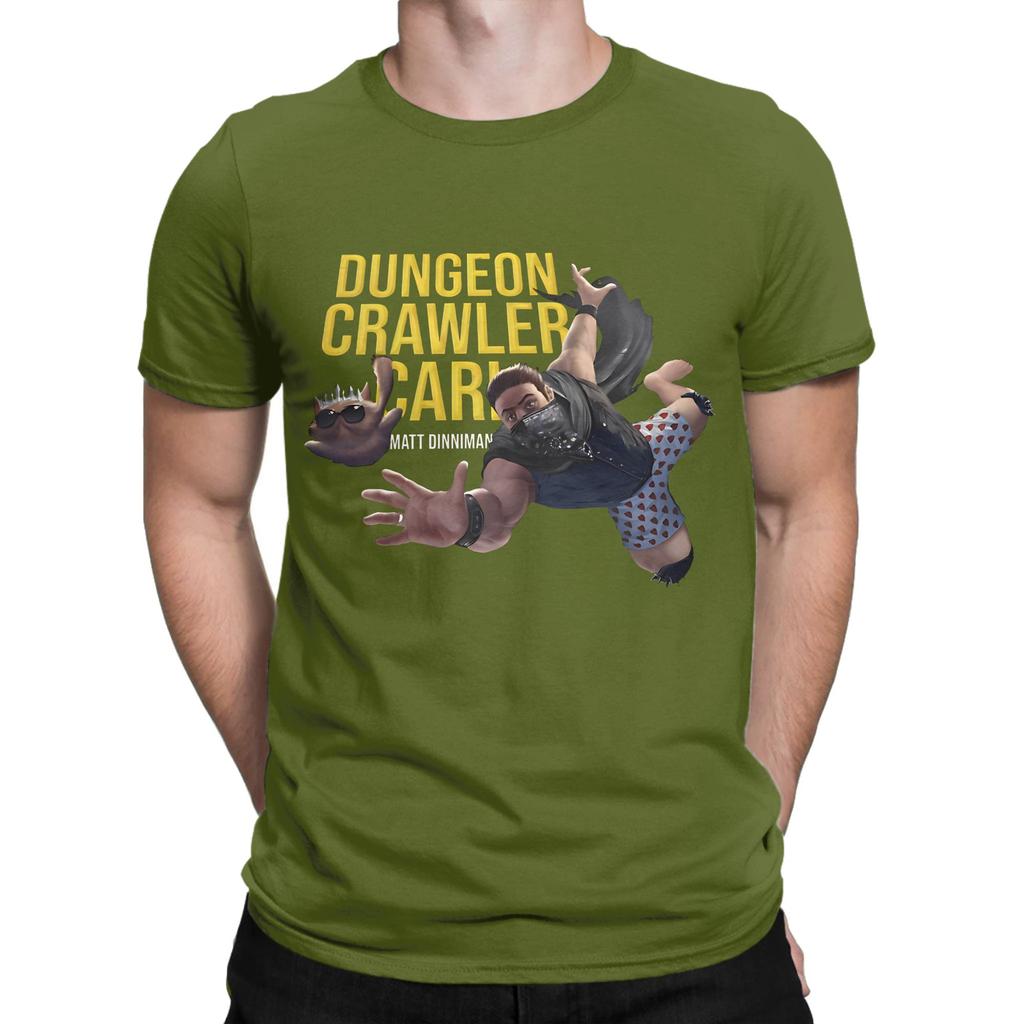 Dungeon crawler carl plakát Vtipný grafický 100% bavlněné tričko Dungeon Crawler Carl Trička Horní díly Pro Unisex