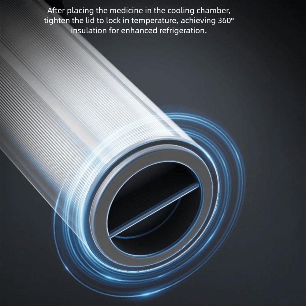 Tragbares Design Medizin Kühlschrank Becher Wiederaufladbare Insulin Kühlbox Medikamentenaufbewahrung