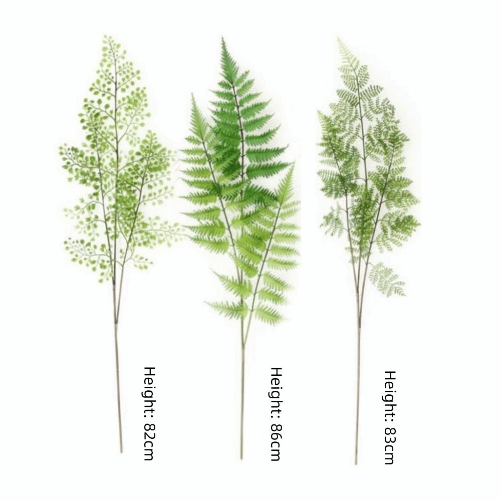 Real Touch Artificial Fern Plant Handmade Plastic Material Artificial Greenery Fern Elegant Design Realistic Artificial Fern