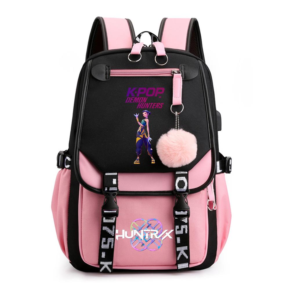 Anime New Cartoon K-pop Printed Backpack Schoolbag for Teenager Student Girl Boy Bookbag Large Capacity Travel Bag Kid Gift Rucksak