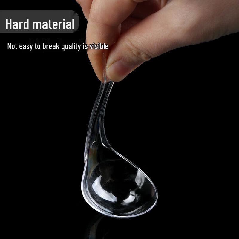 Xidien 12cm Transparent Disposable Spoons