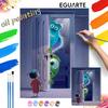 Monsters Inc Oil Painting Digital Painting Art Kit Handmade Diy Painting Home Decoration Gift