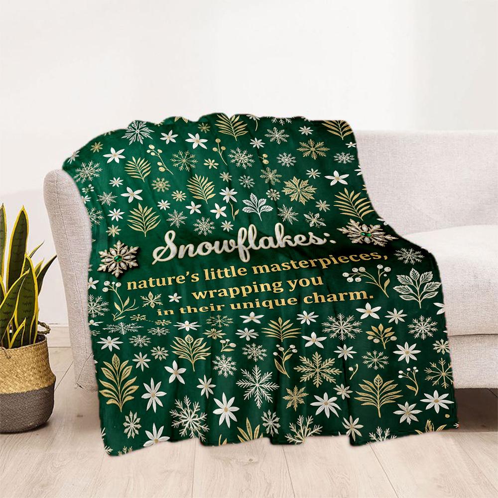 Winter Wonderland Snowman Blanket Soft & Cozy Great for Seaside Office Livingroom for All Occasions Modern Style