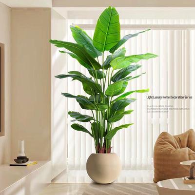 Bird of Paradise Faux Plant: Elegant Large Floor-Standing Indoor Decor for Living Room