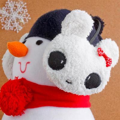 Teddy Bear Earmuffs with Ribbon