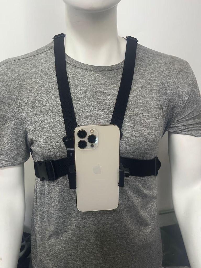 Outdoor Chest & Head Strap Mount for First-Person View Phone Filming