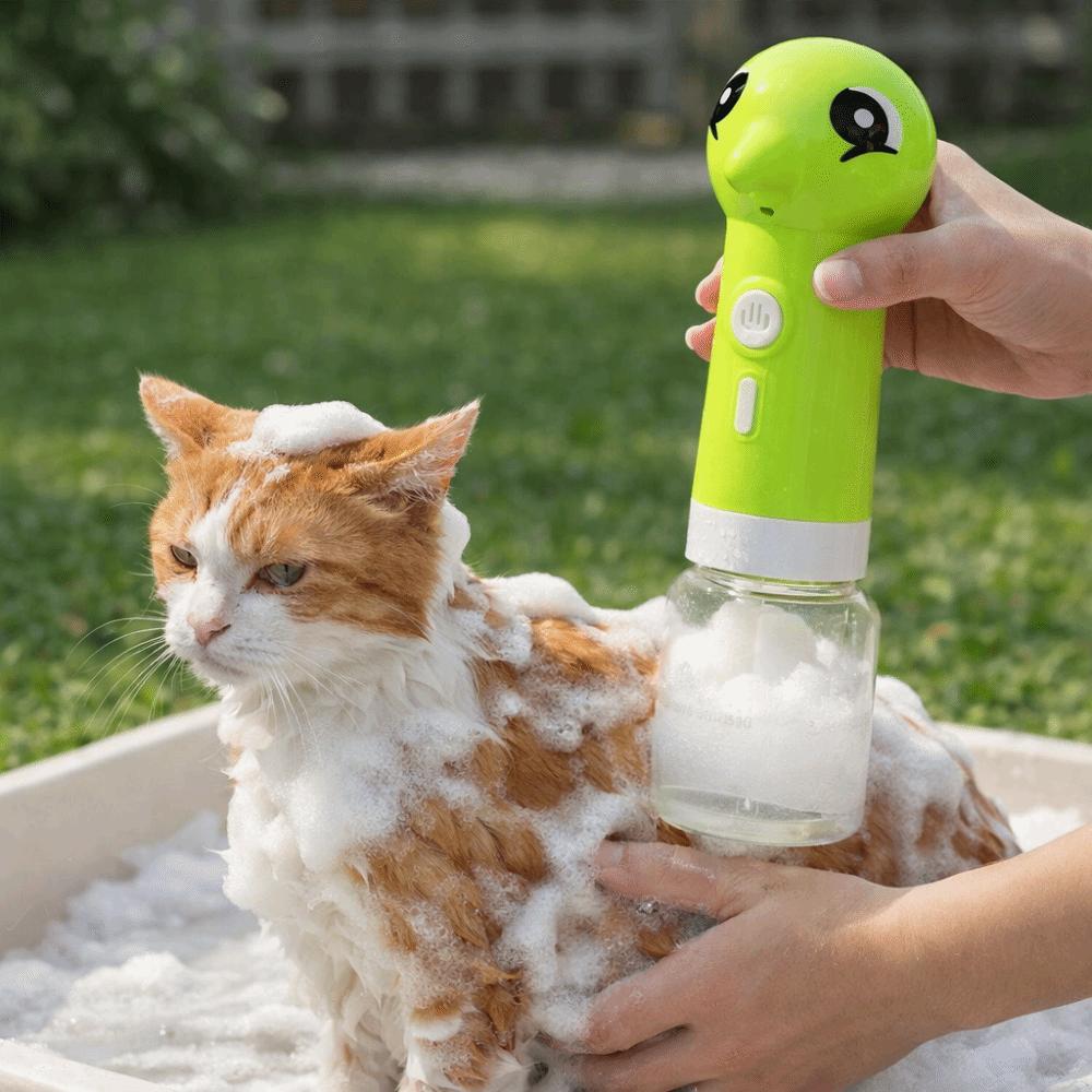 Rechargeable Automatic Foaming Device Cartoon Pet Foam Sprayer  Pet Grooming Cleaning