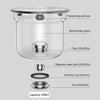 Elegant Glass Teapot with Infuser Handmade Tea Maker for Loose Leaf Tea