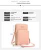 2025 Large-Capacity Multifunctional Solid Color Touchscreen Crossbody Phone Bag for Women