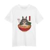 Totoro In The Ramen Bowl Cartoon Anime My Neighbor Totoro Adult Unisex T-shirt