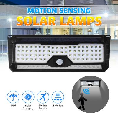 136 LED Solar Wall Light PIR Motion Sensor Wall Lamp 3 Modes Dimmable Outdoor Garden Lamp IP65 Waterproof New