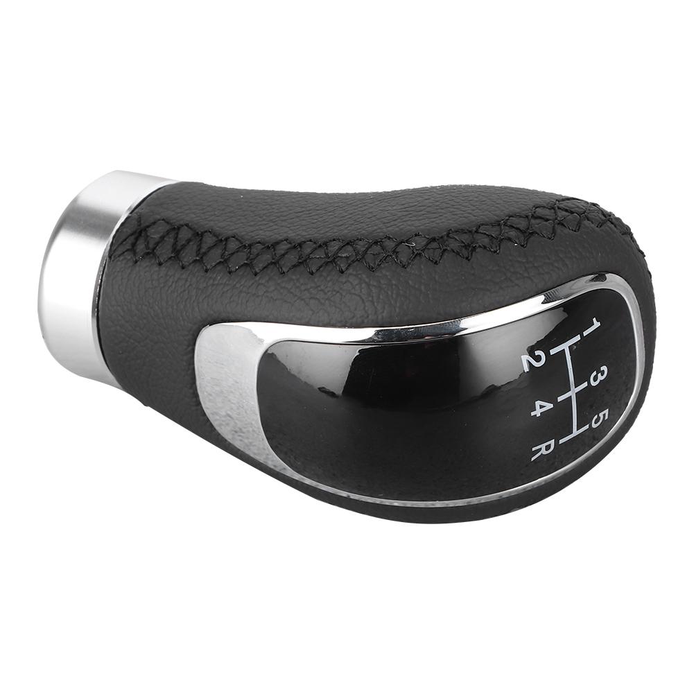 Universal Car Gear Shift Knob Stick Head Shifter Lever Handball Leather Universal for CarBlack