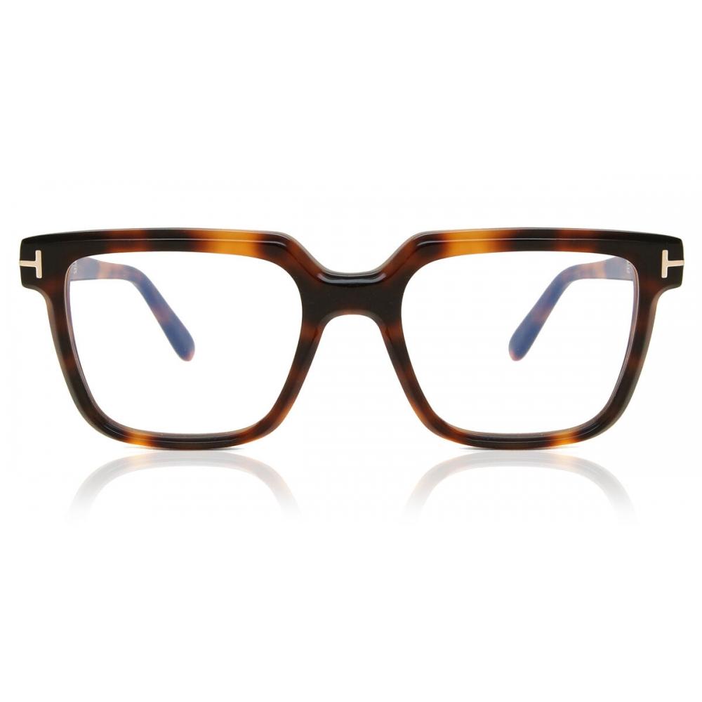 

Tom Ford Ft5889 B Блокировка синего света 053 Мужские очки Blonde Tortoise/53