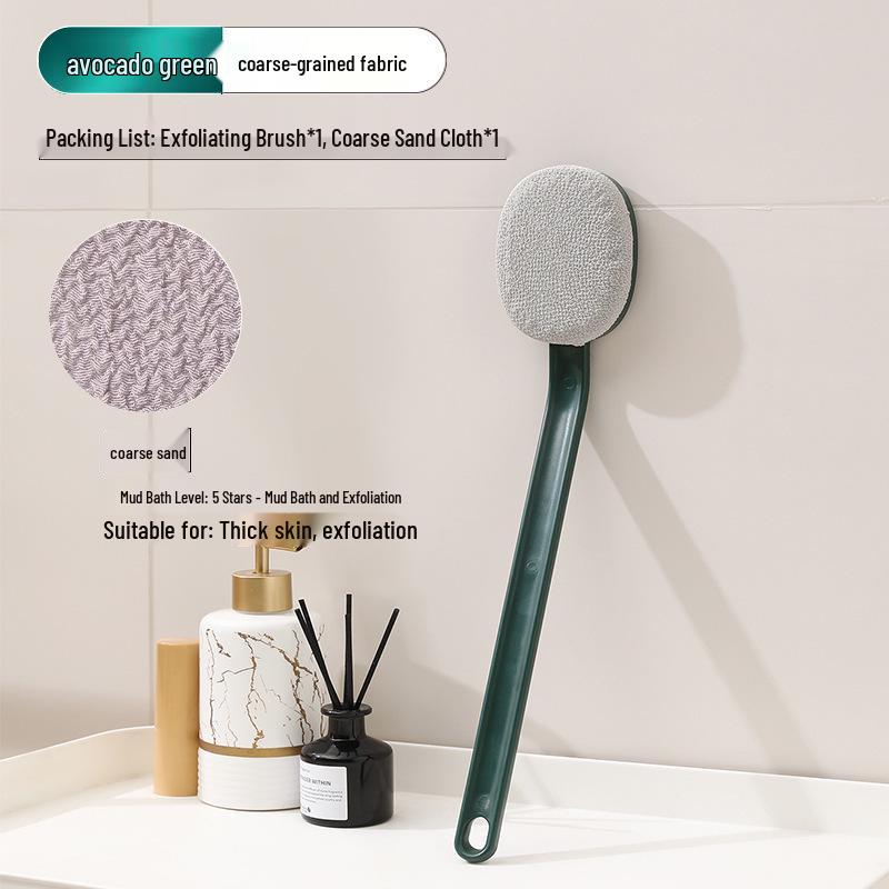 Long-Handled Luxury Exfoliating Back Scrubber - Painless Shower Brush for Self-Use