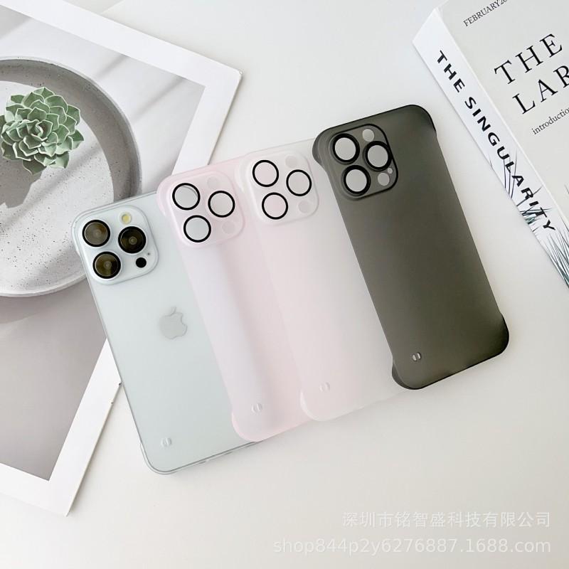 Phone Case IPhone 16 15 14 13 12 11 Pro Max Matte Frosted Slim Fit Shockproof Cover Simple Style