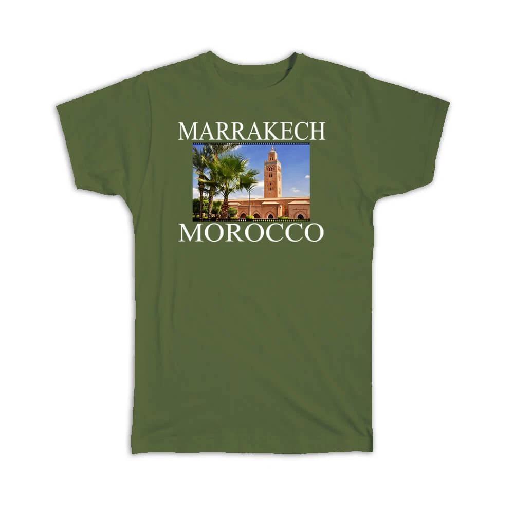 Gift T-Shirt : Marrakech Morocco Travel Tourism Vacation City XL