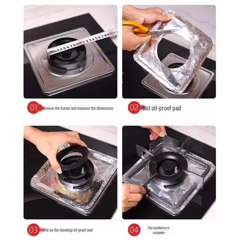 Gas Stove Aluminum Foil Burner Liners