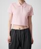 MUSINSA STANDARD WOMAN [Cooltandard] Women'S Crop Pique Polo Shirt [Pink]