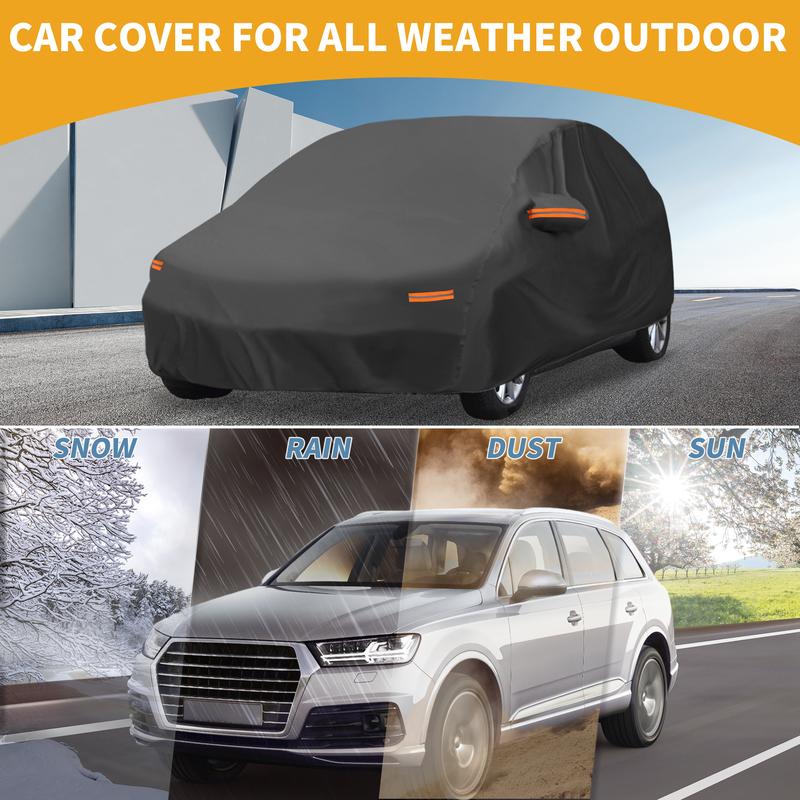 Motoforti All-Weather Waterproof Car Cover - UV-Resistant Outdoor Full Exterior Protection for BMW 1 Series Hatchback 210D-PU