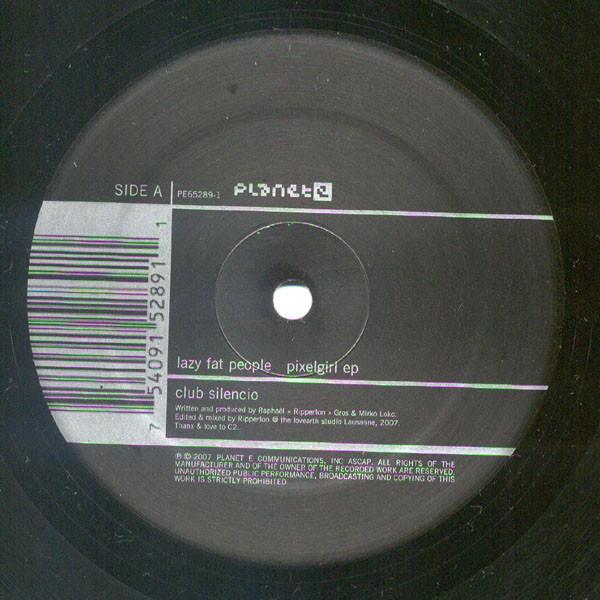 

12inch Record LAZY FAT PEOPLE - Pixelgirl EP PE652891 Planet E 2007 US Dance & Electronica Used