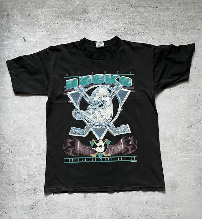 Mighty Ducks Face Ice Retro Vintage Hockey Anaheim Team T-Shirt Unisex T-Shirt M