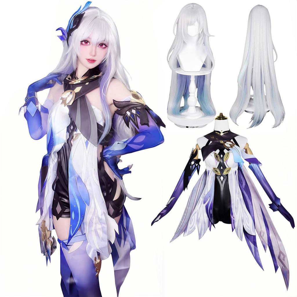 [NOKIJP] Genshin Impact Cosplay Skark Cosplay Costume, Skark Cosplay, Tartaglia's Master, Genshin Impact (Skark, XXL)