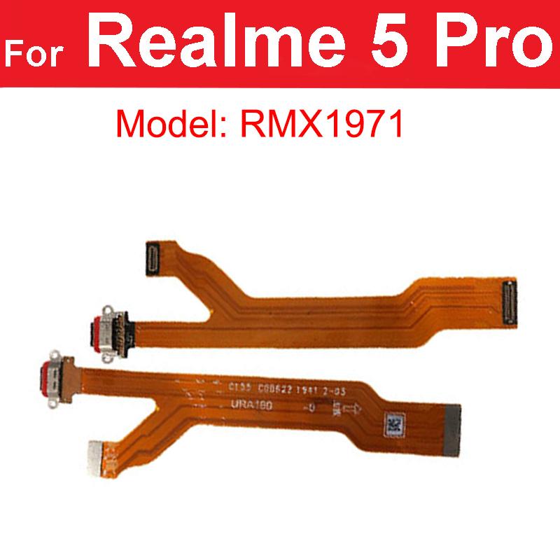 USB Charging USB Charger Dock Connector Flex Cable For Realme 1 5 Q X X2 X50 X7 XT 730G Pro 5G X3 Super Zoom