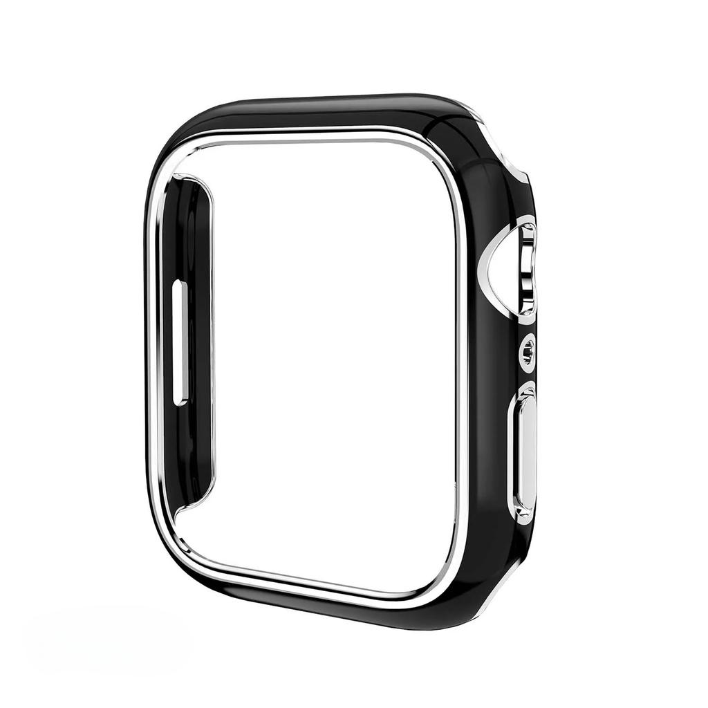 dual color case for Apple Watch S10 42mm 46mm 45mm 44mm PC hollowed out protective case for Iwatch S9 S8 40mm 41mm 38mm