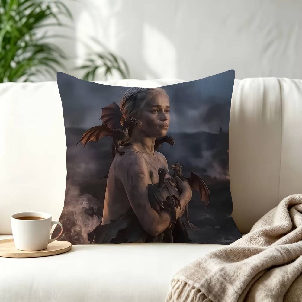 Cushion Cover Pillowcase Upholstery Sofa Throw Pillow Home Decor Pillowcas Movie GGame Of TThrones