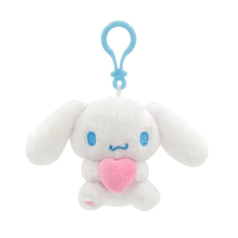 Genuine Peluche Hello Kitty Kuromi Melody Cinnamoroll Stuffed Toys Pendant Plush Toy Keyring Anime Keychain Birthday Gift